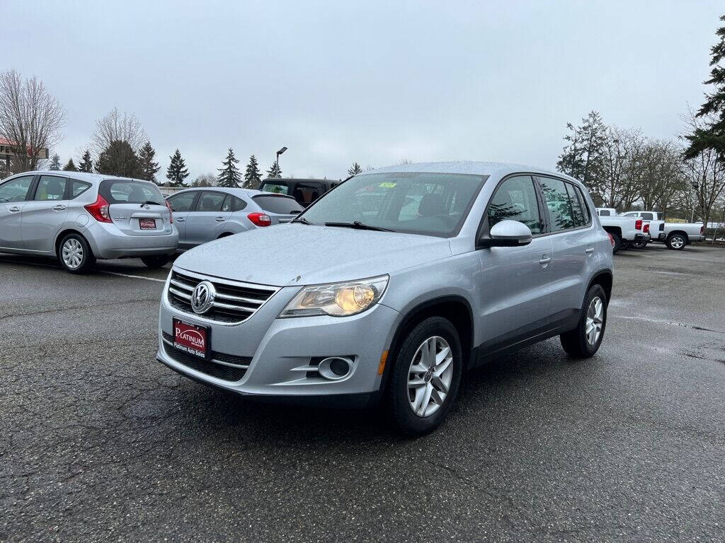 2011 Volkswagen Tiguan for sale at PLATINUM AUTO SALES INC in Lacey, WA