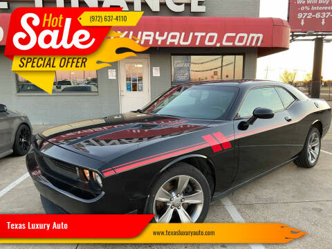 2014 Dodge Challenger for sale at Texas Luxury Auto in Cedar Hill TX