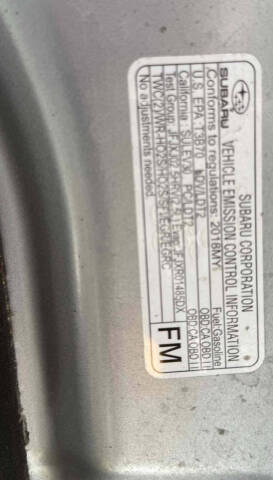 2018 Subaru Legacy 2.5i Limited