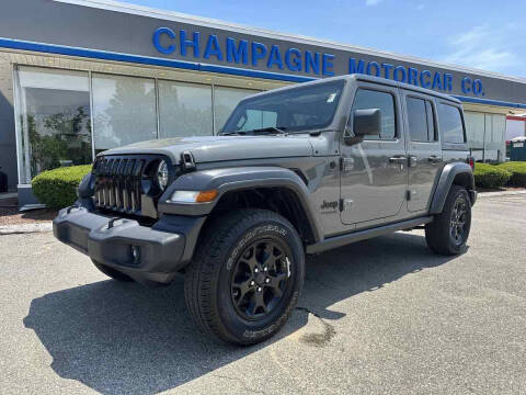 2020 Jeep Wrangler Unlimited for sale at Champagne Motor Car Company in Willimantic CT