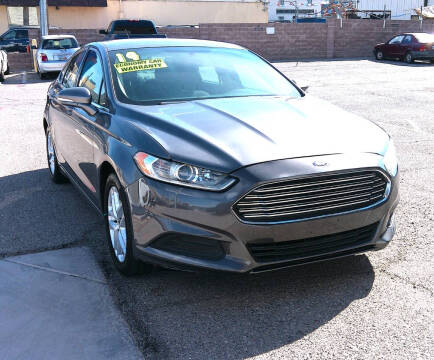 2014 Ford Fusion for sale at DESERT AUTO TRADER in Las Vegas NV