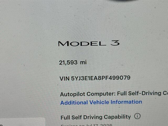 2023 Tesla Model 3