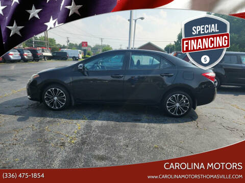 2016 Toyota Corolla for sale at Carolina Motors in Thomasville NC