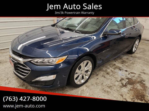 2019 Chevrolet Malibu for sale at Jem Auto Sales in Anoka MN