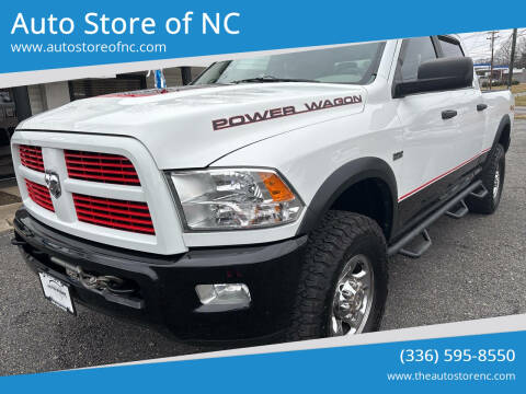 2012 RAM 2500 for sale at Auto Store of NC in Walnut Cove NC