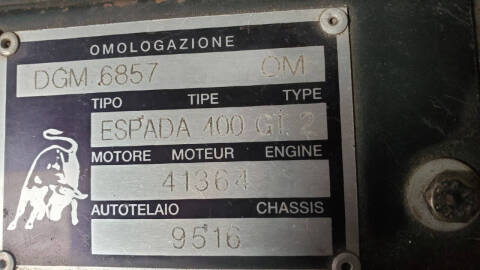 1974 Lamborghini ESPADA
