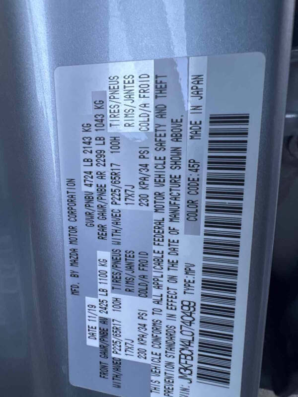 2020 Mazda CX-5 Touring