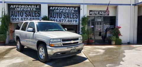 2005 Chevrolet Tahoe for sale at Affordable Imports Auto Sales in Murrieta CA