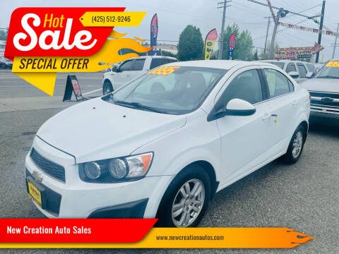 2016 Chevrolet Sonic for sale at New Creation Auto Sales in Everett WA