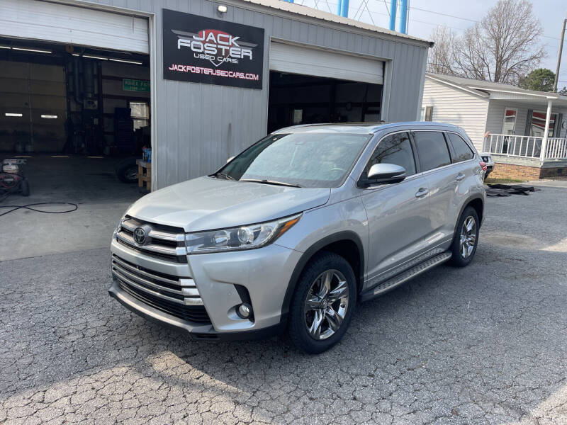 2018 Toyota Highlander for sale at Jack Foster Used Cars LLC in Honea Path SC