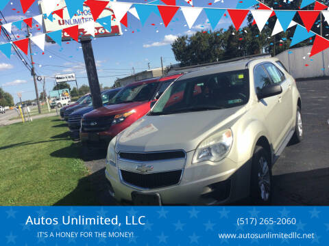 2013 Chevrolet Equinox for sale at Autos Unlimited, LLC in Adrian MI