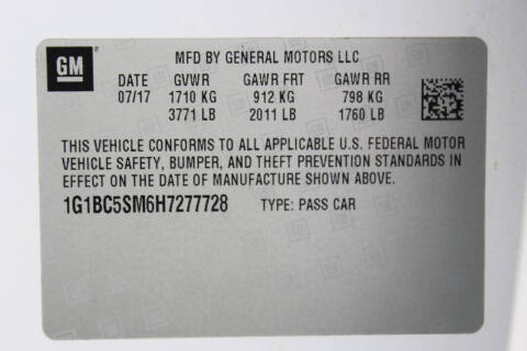 2017 Chevrolet Cruze LS Auto