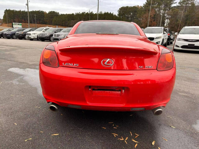 2002 Lexus SC 430 for sale at Next Car Imports in Raleigh, NC