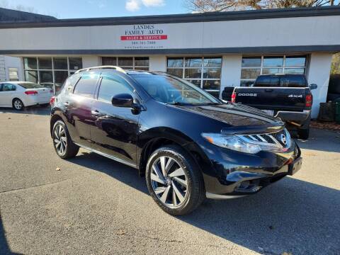 2014 Nissan Murano for sale at Landes Family Auto Sales in Attleboro MA