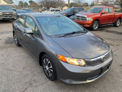 2012 Honda Civic for sale at BEB AUTOMOTIVE in Norfolk VA