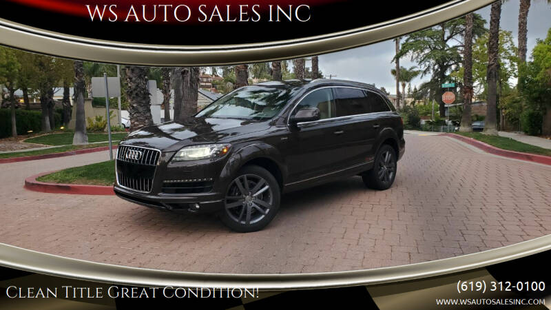 2011 Audi Q7 for sale at WS AUTO SALES INC in El Cajon CA