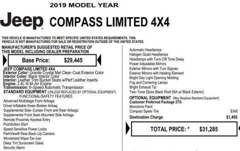 2019 Jeep Compass Limited