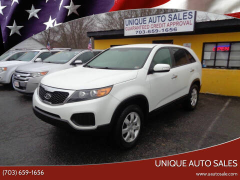 2012 Kia Sorento for sale at Unique Auto Sales in Marshall VA