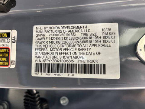 2026 Honda Ridgeline Black Edition