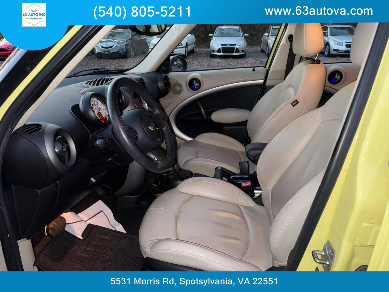 2011 MINI Cooper Countryman for sale at 63 Auto Inc in Spotsylvania, VA