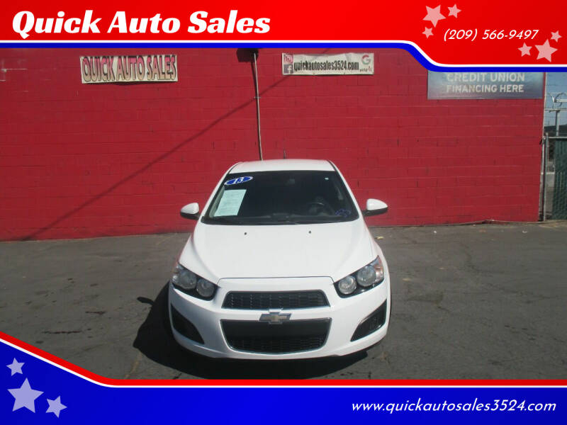 2013 Chevrolet Sonic for sale at Quick Auto Sales in Ceres CA
