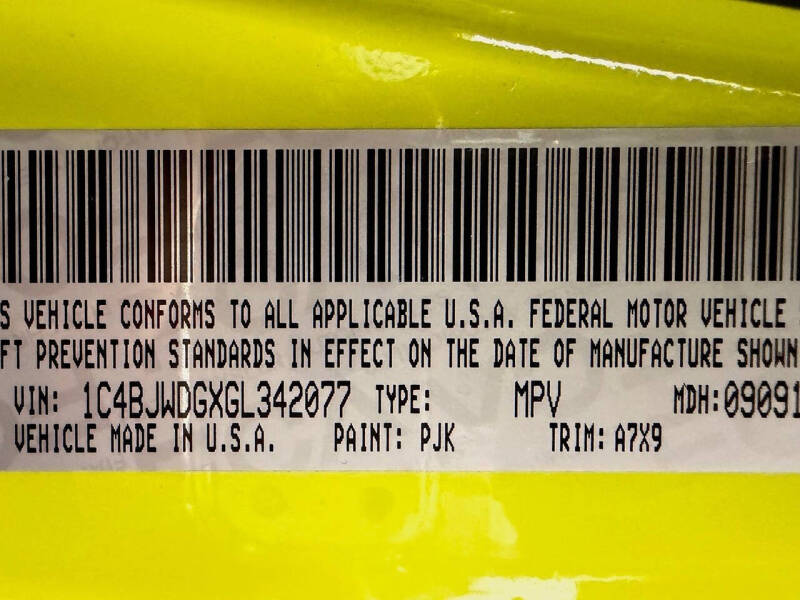 2016 Jeep Wrangler Unlimited Sport