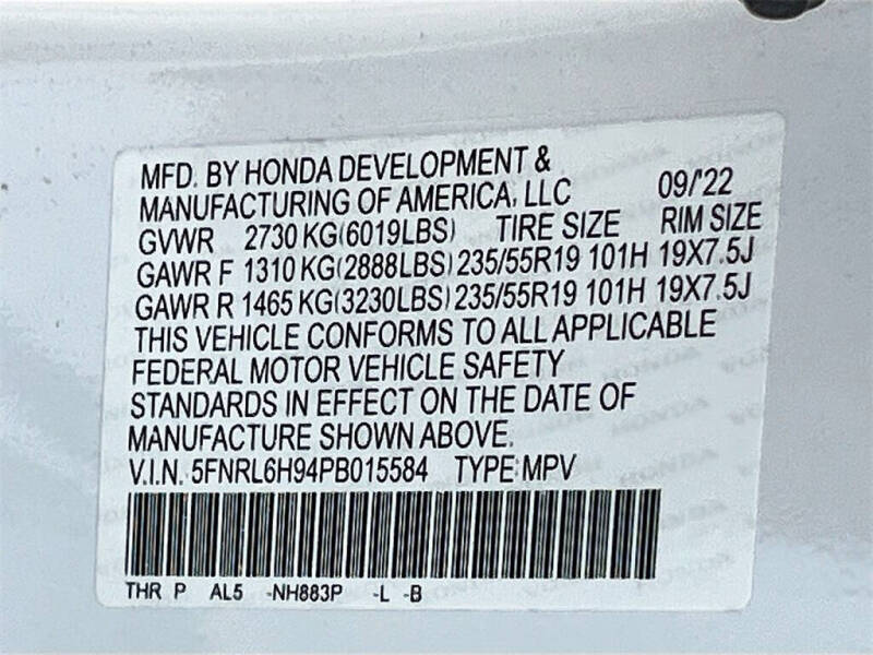 2023 Honda Odyssey Elite