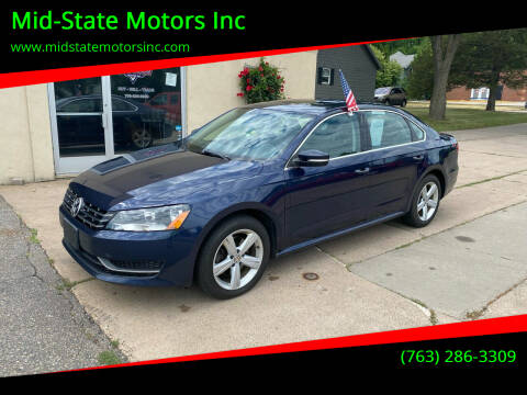 2013 Volkswagen Passat for sale at Mid-State Motors Inc in Rockford MN