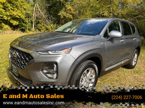 2019 Hyundai Santa Fe for sale at E and M Auto Sales in Elgin IL