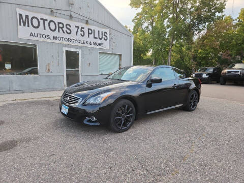 2012 Infiniti G37 Coupe for sale at Motors 75 Plus in Saint Cloud MN