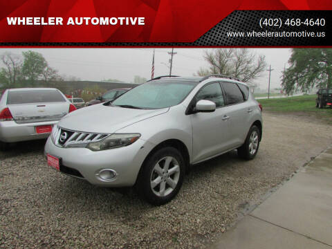 2009 Nissan Murano for sale at WHEELER AUTOMOTIVE in Fort Calhoun NE