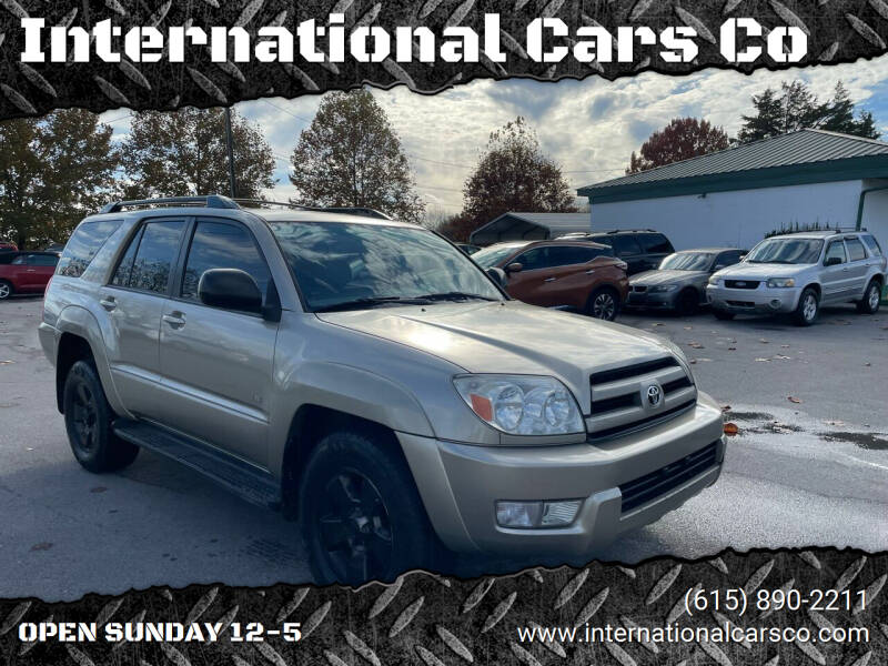 2004 Toyota 4Runner for sale at International Cars Co in Murfreesboro TN