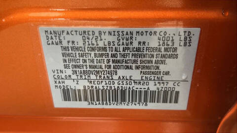 2021 Nissan Sentra SR