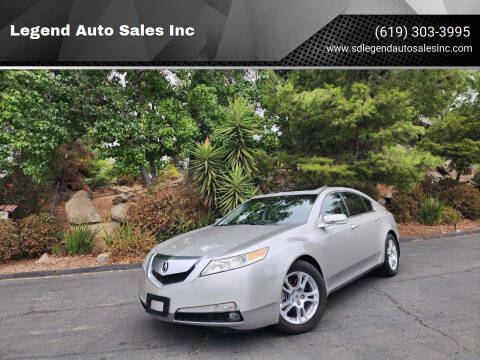 2009 Acura TL for sale at Legend Auto Sales Inc in Lemon Grove CA