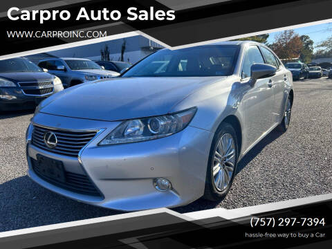 2013 Lexus ES 350 for sale at Carpro Auto Sales in Chesapeake VA