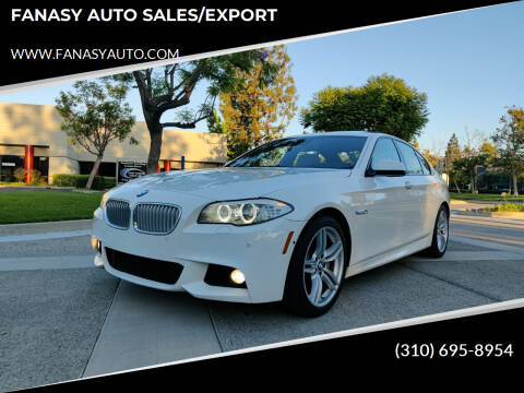 2012 BMW 5 Series for sale at FANASY AUTO SALES/EXPORT in Yorba Linda CA
