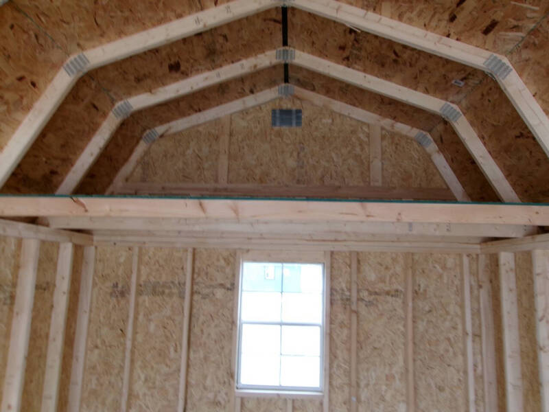 10 x 20 lofted barn w/garage pkg