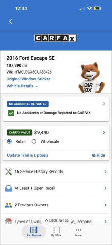 2016 Ford Escape SE