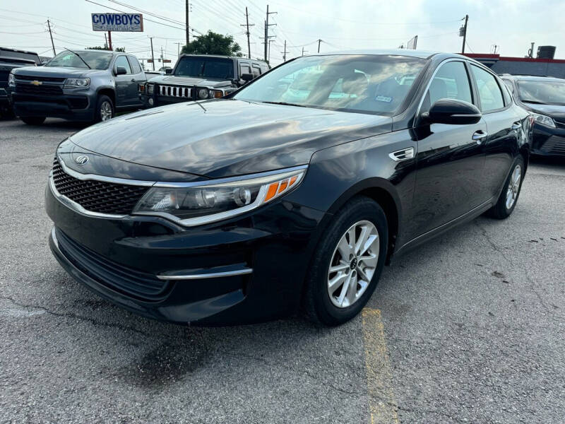 Used 2016 Kia Optima LX with VIN 5XXGT4L36GG104780 for sale in Garland, TX