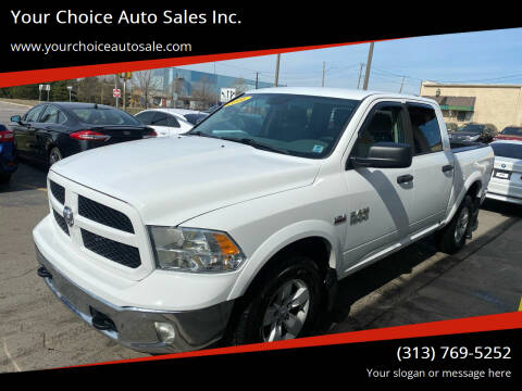2016 RAM 1500 for sale at Your Choice Auto Sales Inc. in Dearborn MI