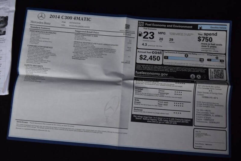 2014 Mercedes-Benz C-Class C 300 Sport 4MATIC