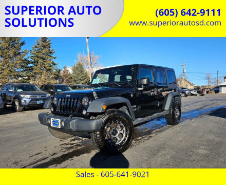 2018 Jeep Wrangler JK Unlimited for sale at SUPERIOR AUTO SOLUTIONS in Spearfish SD