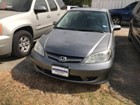 2005 Honda Civic for sale at Simmons Auto Sales in Denison TX