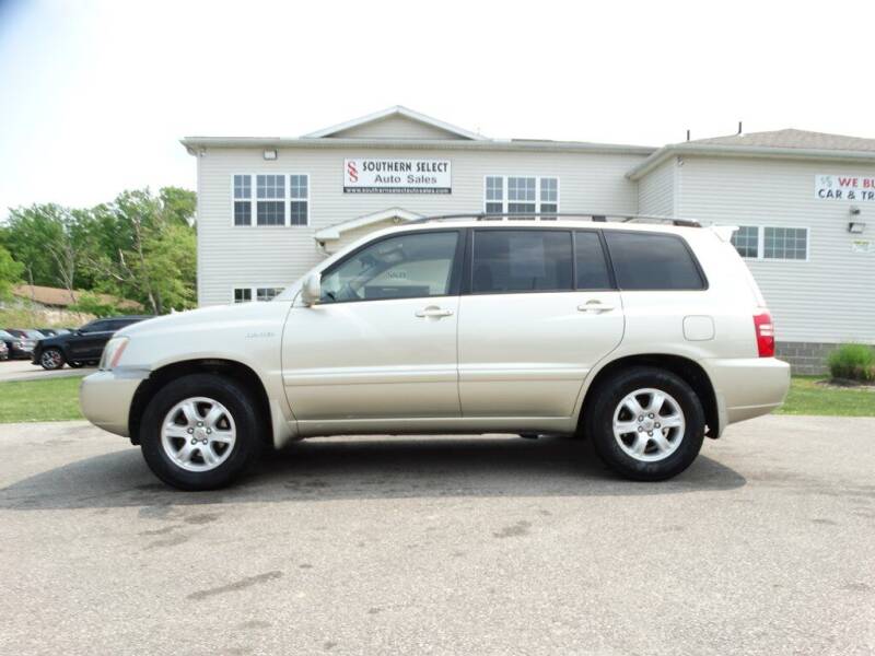 2001 Toyota Highlander for sale at SOUTHERN SELECT AUTO SALES in Medina OH