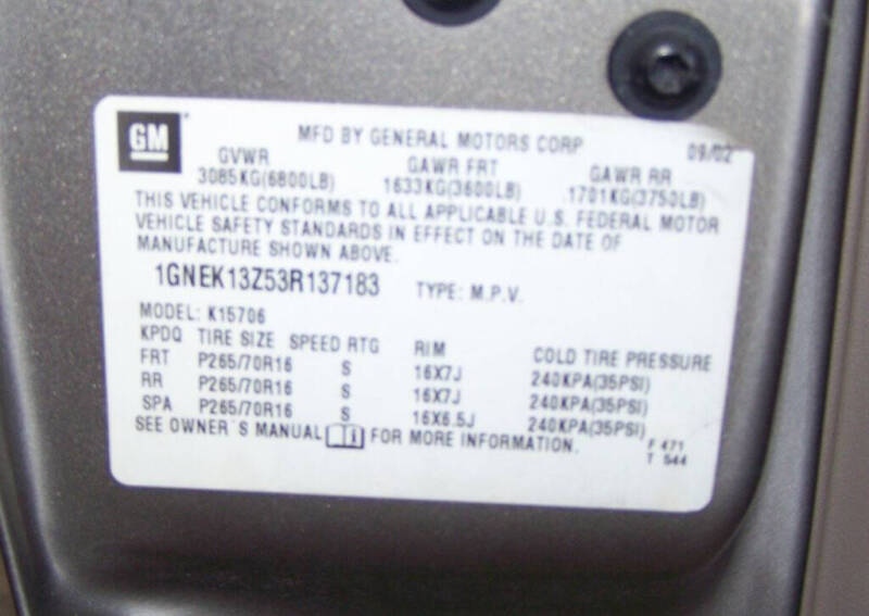 2003 Chevrolet Tahoe