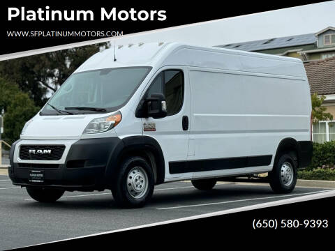 2021 RAM ProMaster for sale at Platinum Motors in San Bruno CA