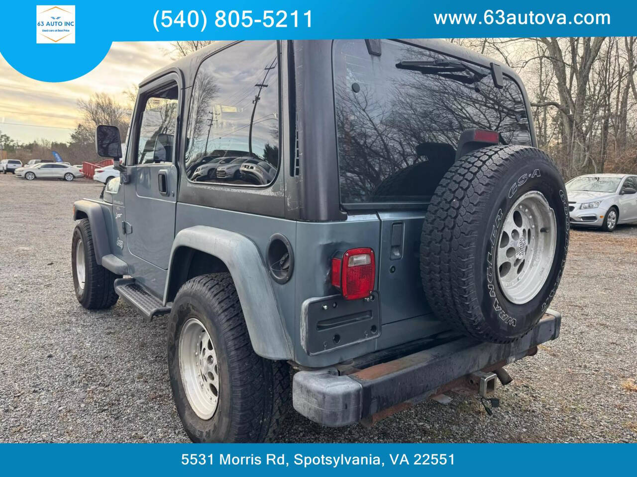 1998 Jeep Wrangler for sale at 63 Auto Inc in Spotsylvania, VA