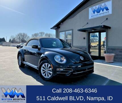 2019 Volkswagen Beetle Convertible for sale at Western Mountain Bus & Auto Sales in Nampa ID