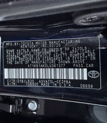 2020 Toyota Camry XSE