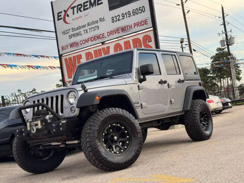 2016 Jeep Wrangler Unlimited for sale at Extreme Autoplex LLC in Spring TX